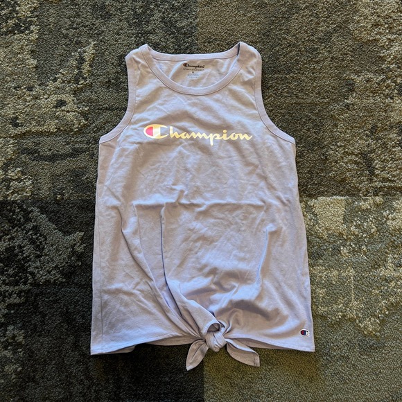 Champion Other - Champion Front Tie Knot Purple Sleeveless Shirt NEW Girl's Size XL